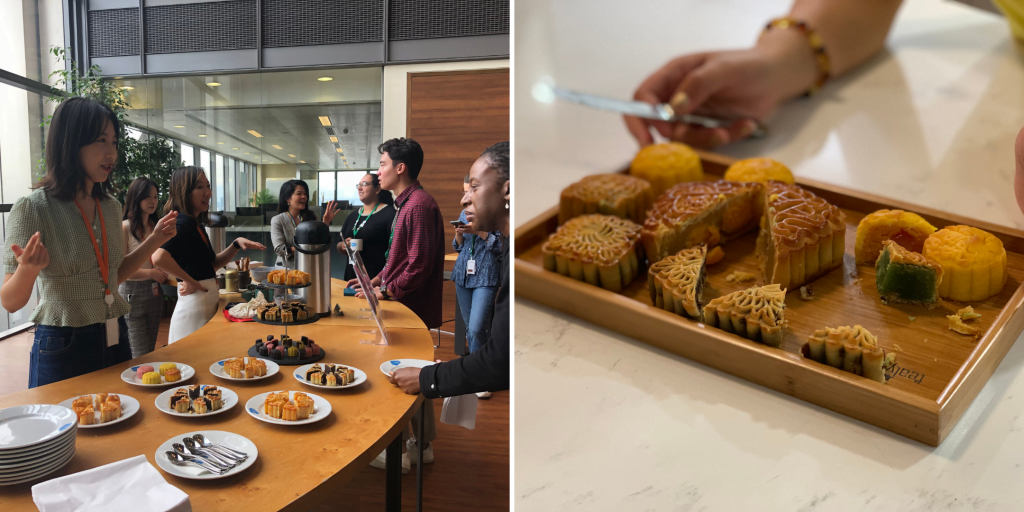different type of mooncake tasting