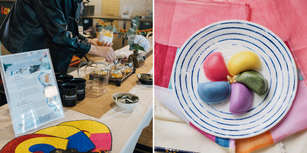 Korean Chuseok Mid Autumn Thanksgiving Festival songpyeon and tea tasting