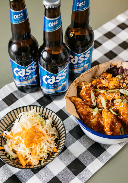 korean cooking class with KFC and beer at dear asia london