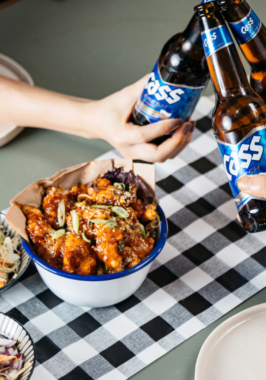 korean cooking class featuring korean fried chicken and korean beer at dear asia london