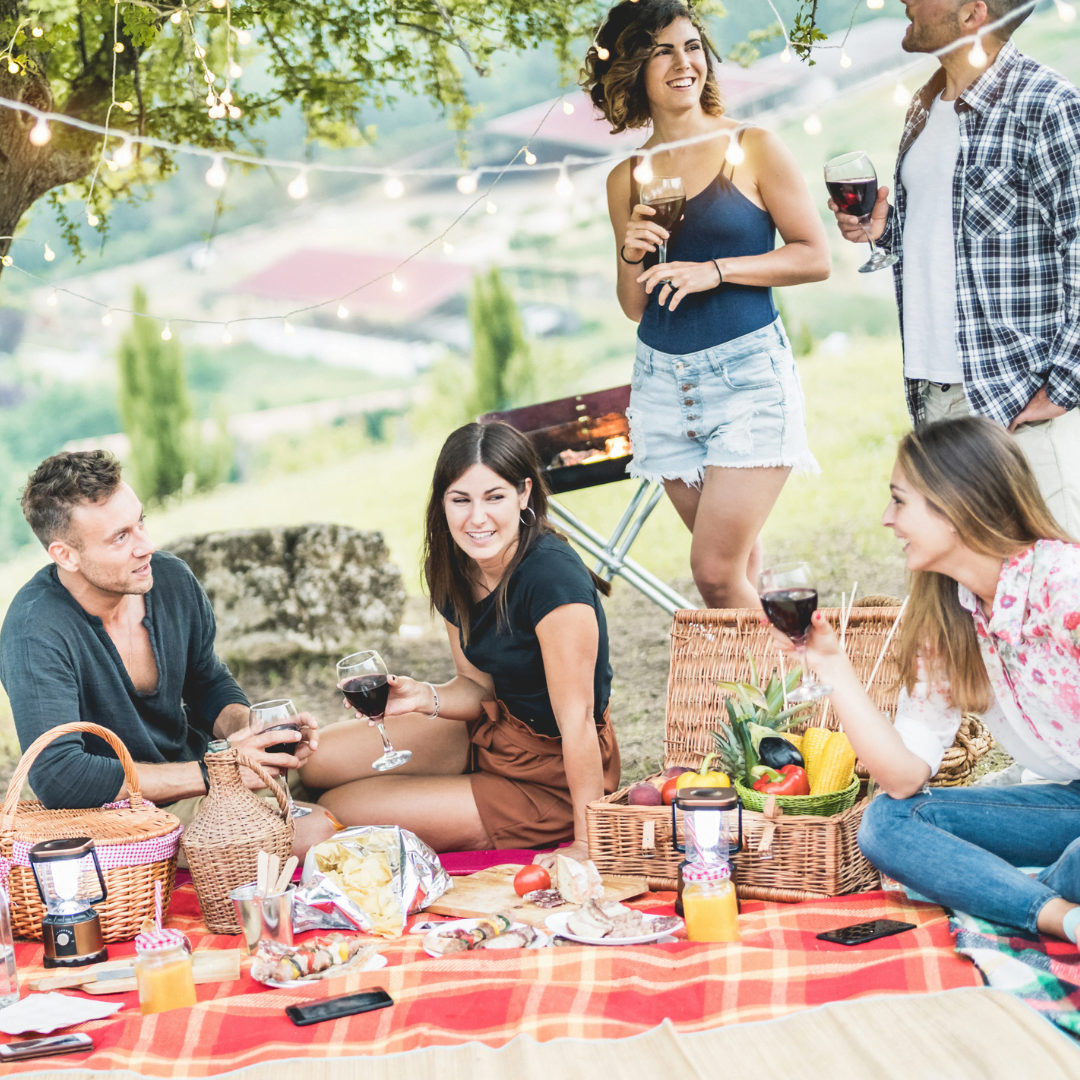 Summer picnic with kimbap