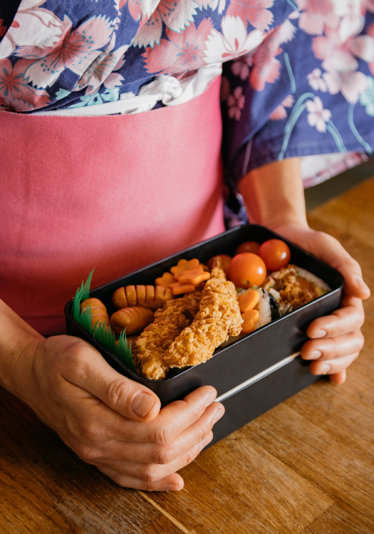 japanese cooking class in central london to make a bento box creatively at dear asia
