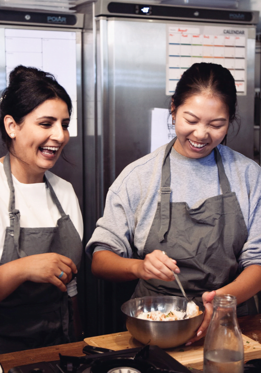 making kimchi at korean cooking class with dear asia london
