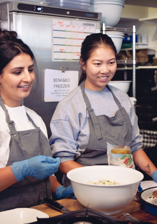 making kimchi at korean cooking class with dear asia london